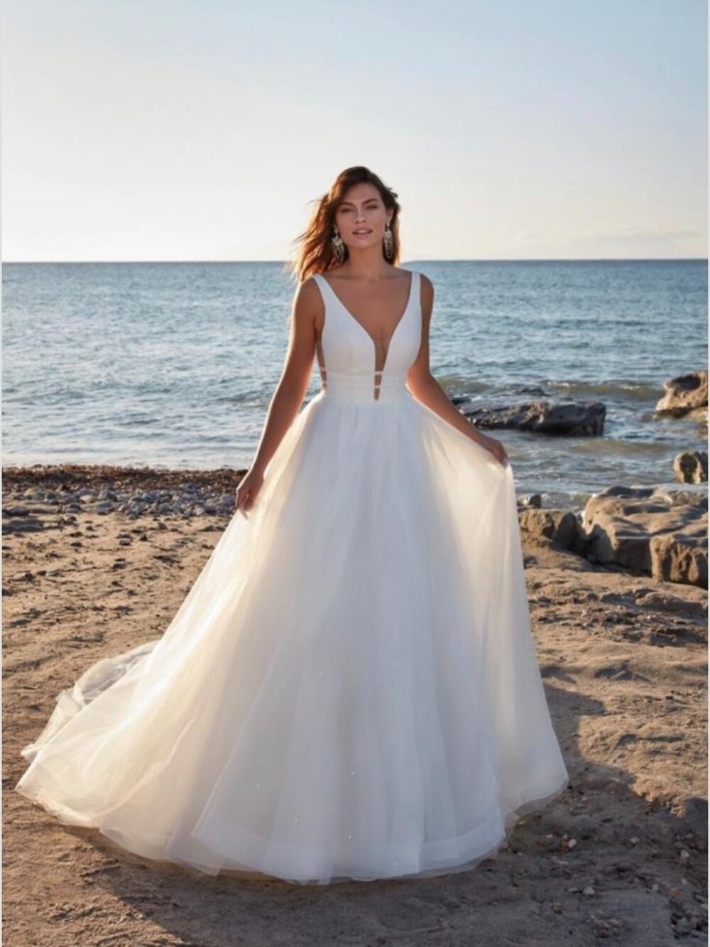 Gorgeous Eddy K Dreams Anabella Wedding Dress Shimmer Ballgown Size 20